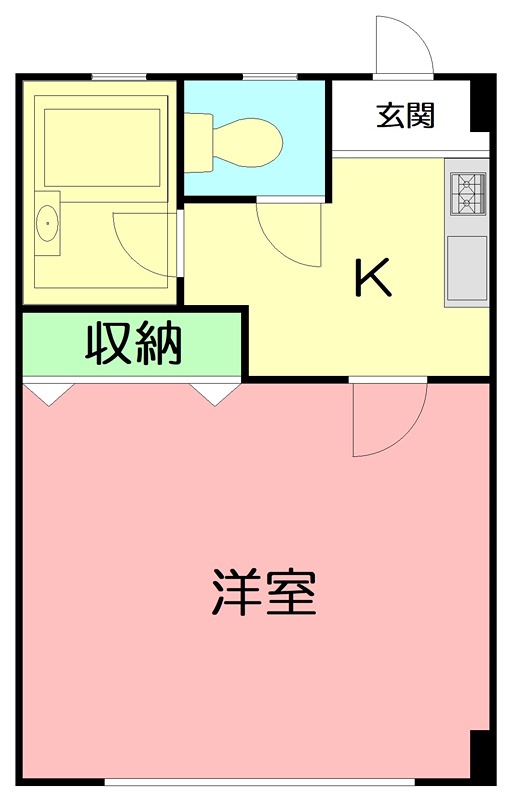 ロック・フィールド水引 202号室 間取り