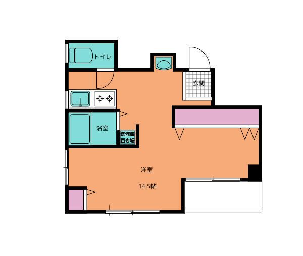 ヴィラ・ステューディオ 401号室 間取り