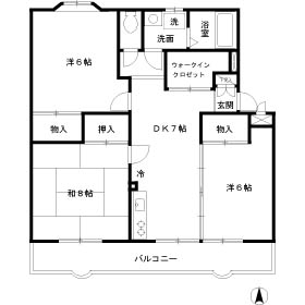 エスポワールいずみ 222号室 間取り