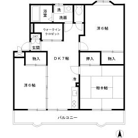 エスポワールいずみ 212号室 間取り