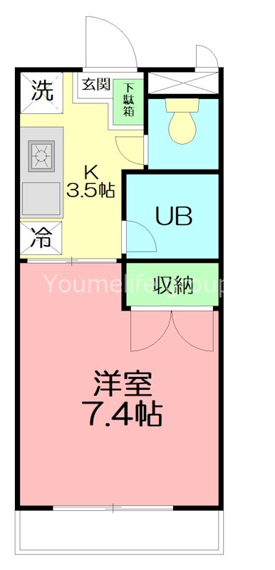 プロスペリティ旭湘南 308号室 間取り