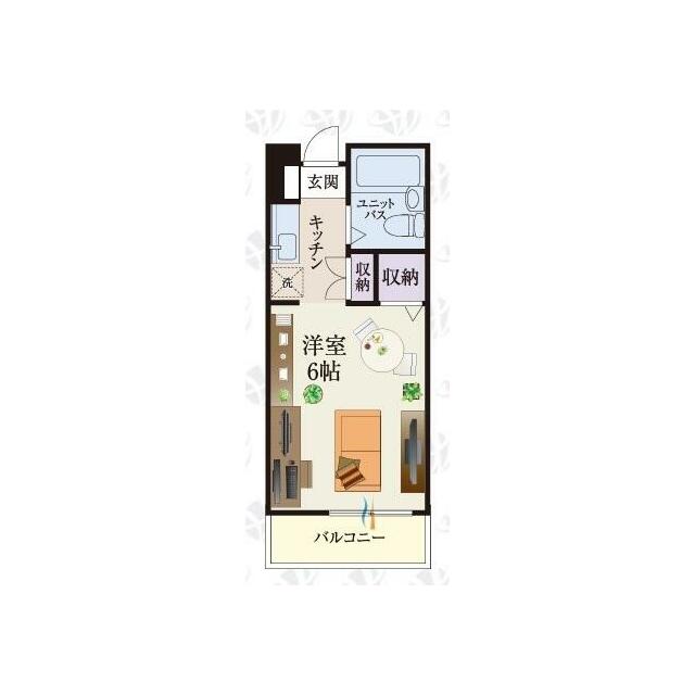 小田原市成田アパート 108号室 間取り