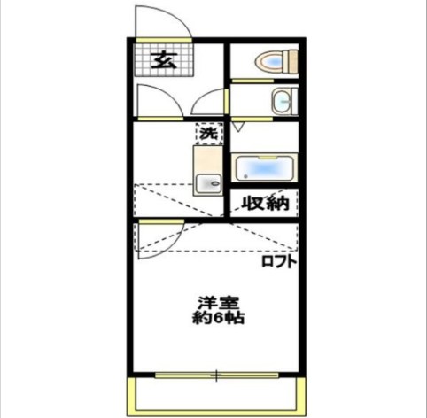 シャルムハイツ 205号室 間取り