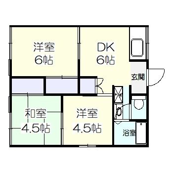 添田ハイツ 101号室 間取り