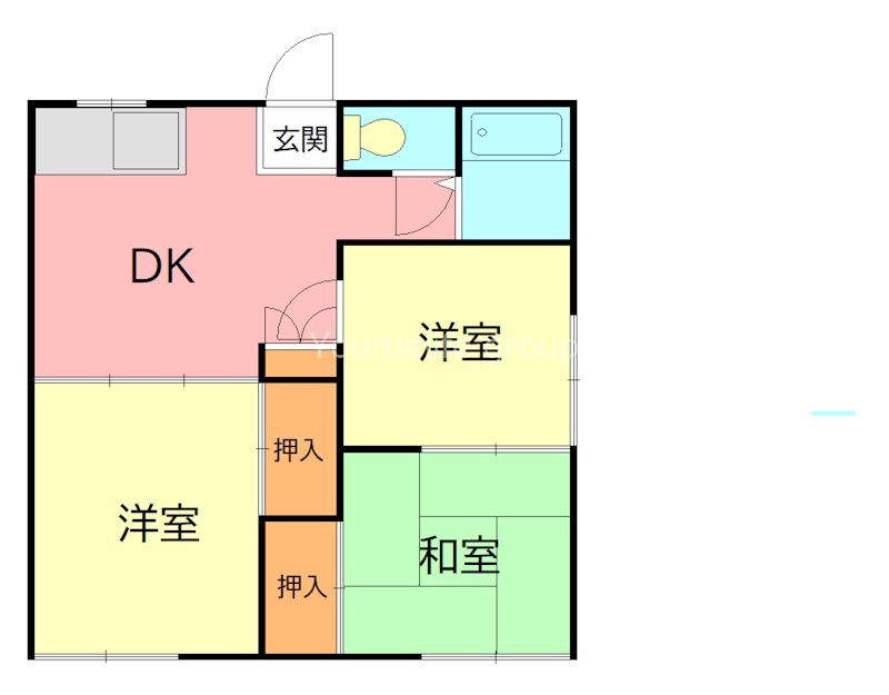 添田ハイツ 201号室 間取り