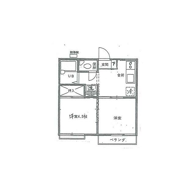 斉藤ハイツⅡ 201号室 間取り