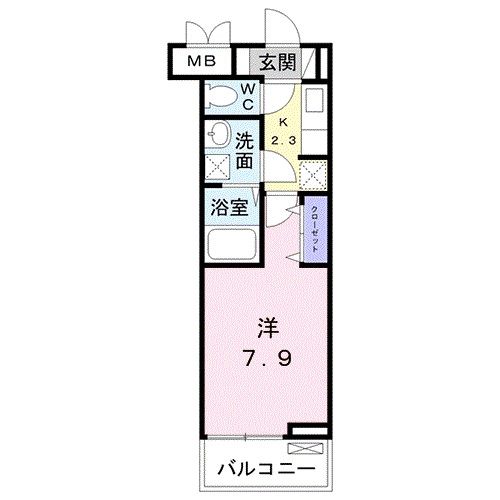 エスポアメゾン 306号室 間取り