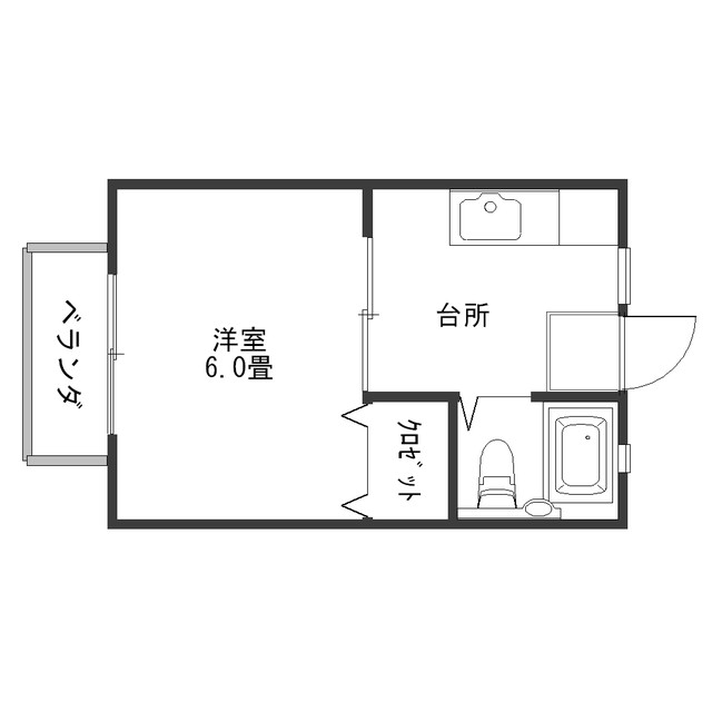 コーポ・ラフォーレ 2F号室 間取り