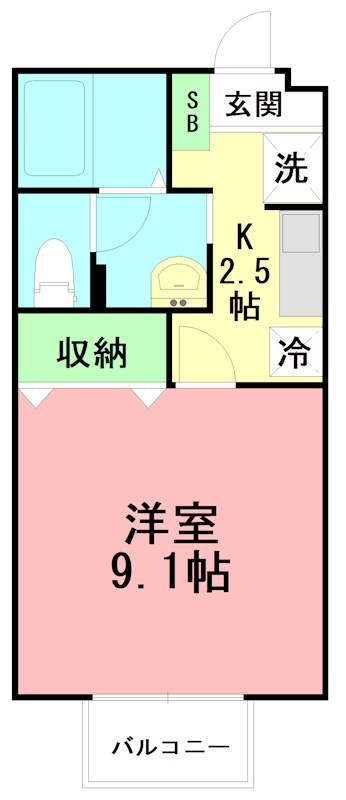 メゾン・ベルグⅡ 106号室 間取り