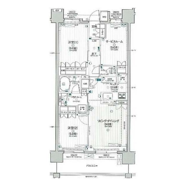 パレステージ平塚 203号室 間取り