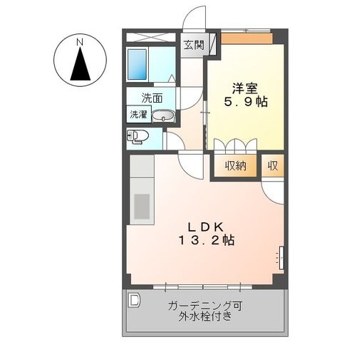 Ｊ．Ｓガーデン 203号室 間取り