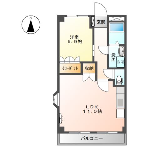 サンシャイン.B.江藤 間取り