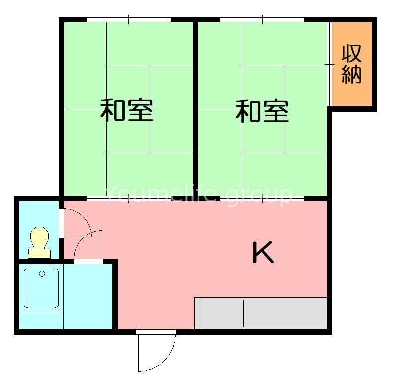 飯塚ハイツ 106号室 間取り