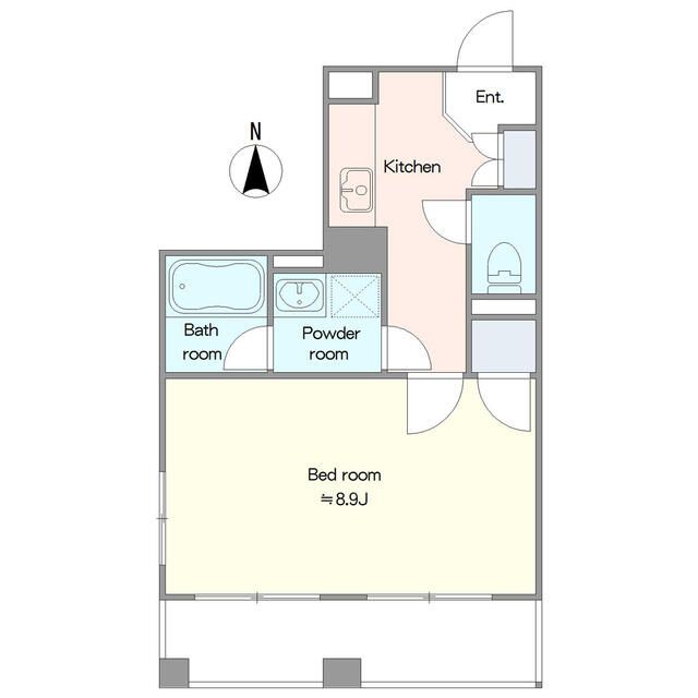 サクセス湘南八重咲ビル 203号室 間取り