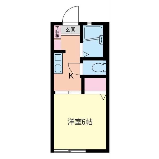 ＹＳハイムＢ棟 205号室 間取り