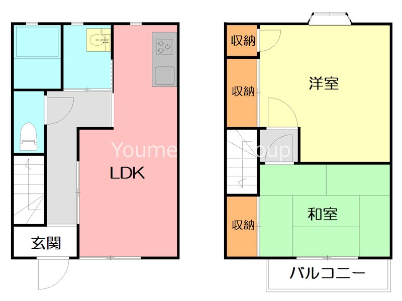ハイツサルーンＴＡＮＡＫＡ  7号室 間取り