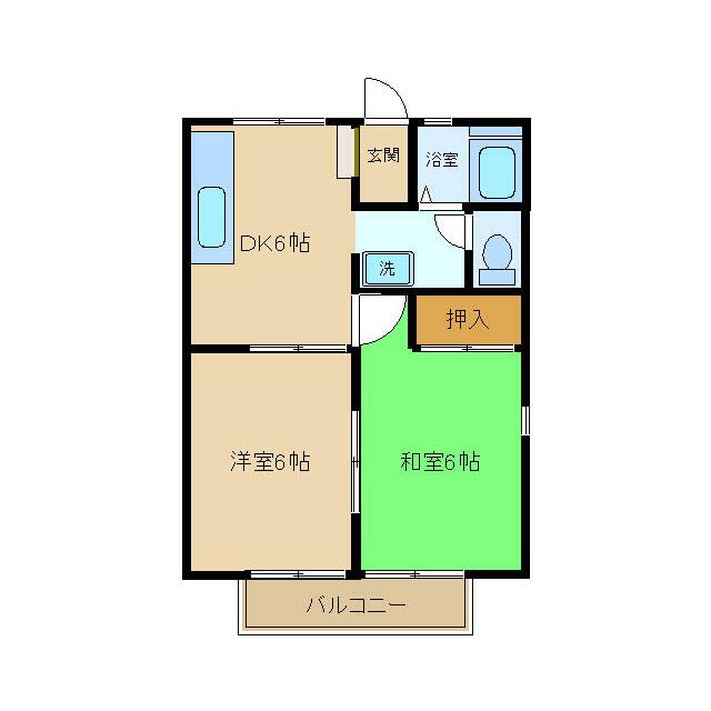 エクシードⅠ 105号室 間取り