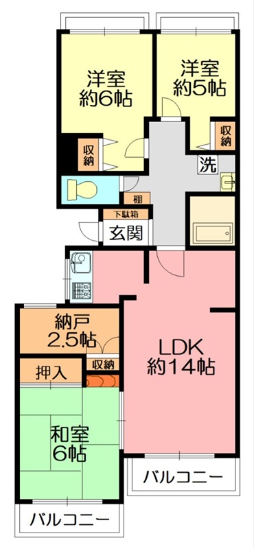 クリオ鎌倉笛田 間取り