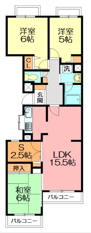クリオ鎌倉笛田 間取り