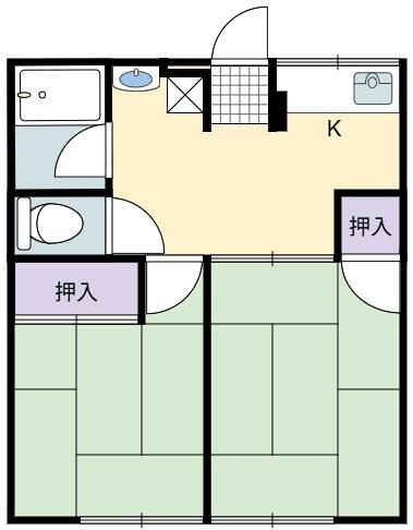 成瀬ハイツⅡ 201号室 間取り