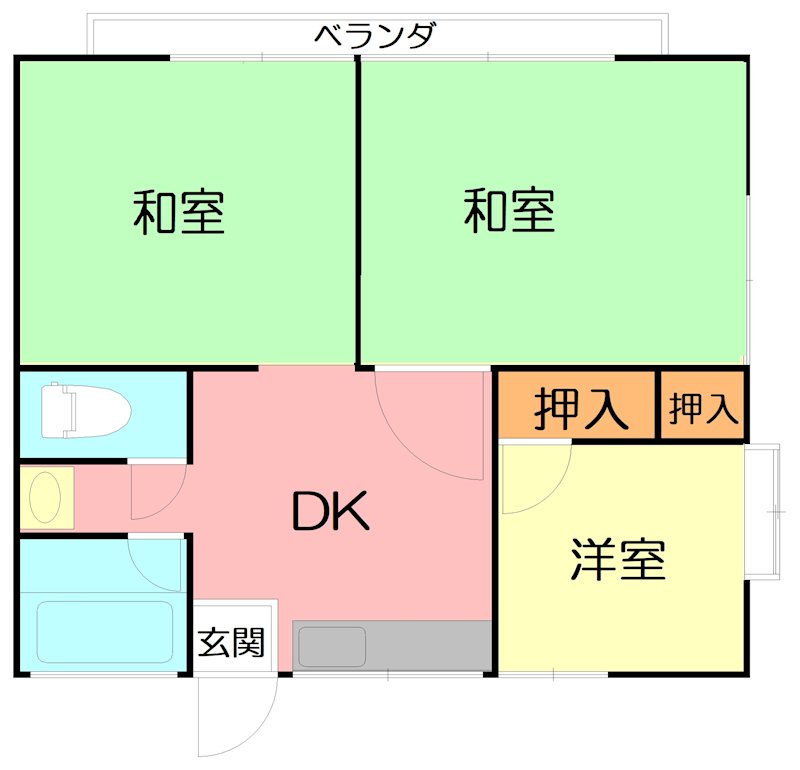 コーポ幸A 101号室 間取り