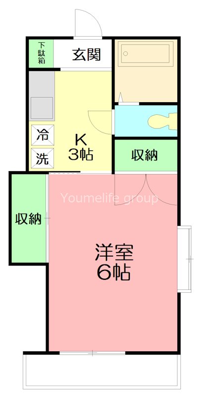 ドミールタカミネ 201号室 間取り