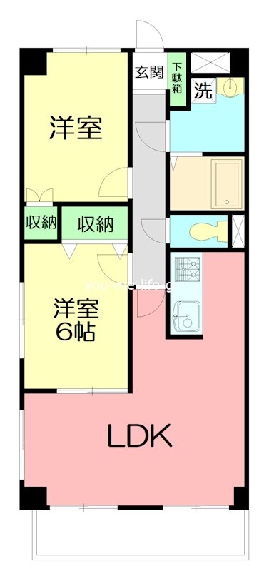 クレール見取 404号室 間取り