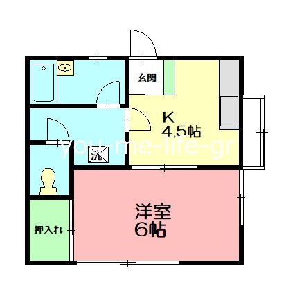 葵ハイツ 101号室 間取り