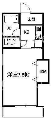 スクエアコート 203号室 間取り