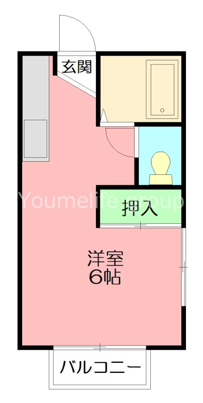 コーポむつみ 201号室 間取り