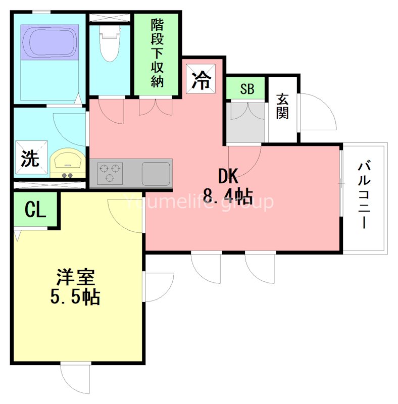 サンハイムＭＫ 101号室 間取り