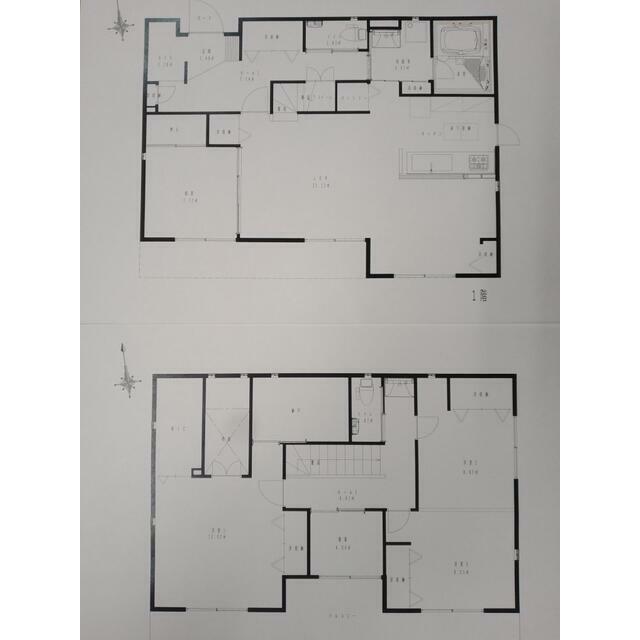 貸家２階建て　　鶴巻温泉駅４８０ｍ　駐車場３台付 間取り