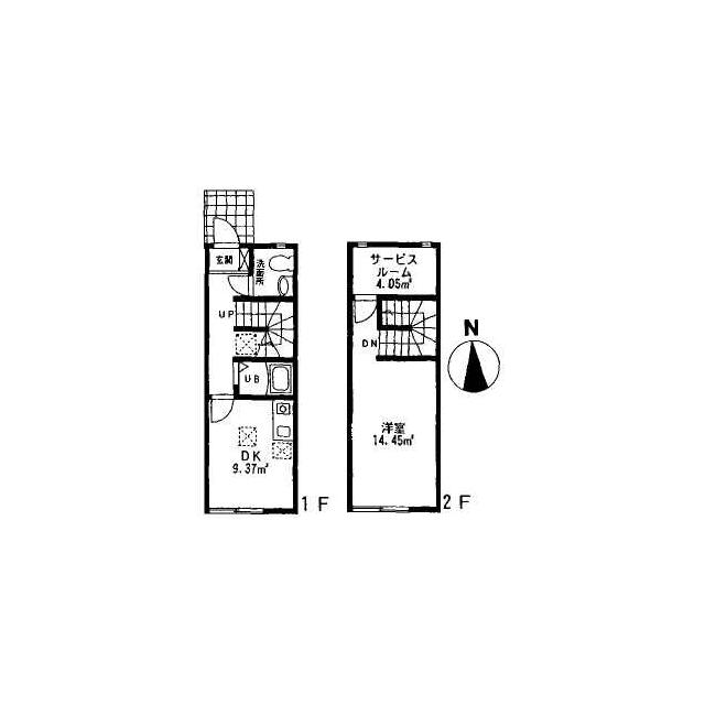 ディアコート B-2号室 間取り