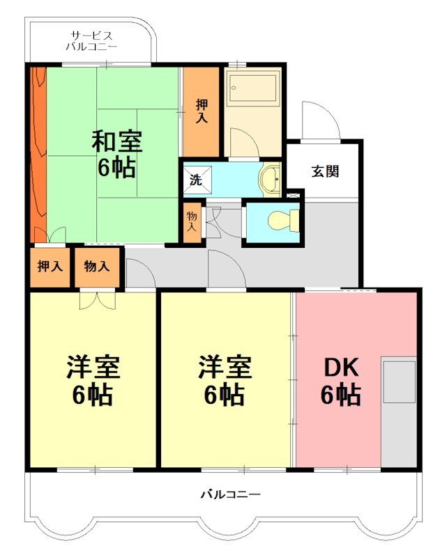 カサベルデ額田 102号室 間取り