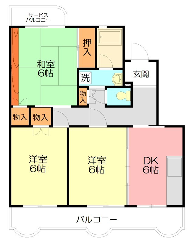 カサベルデ額田 203号室 間取り