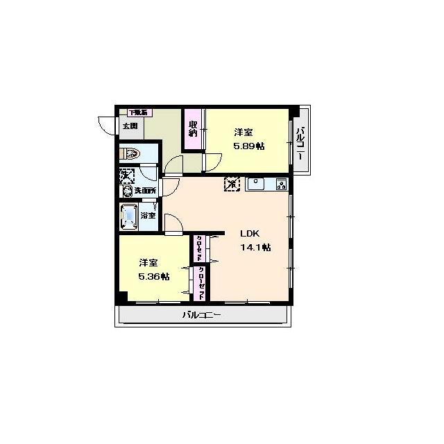 東海ビル 201号室 間取り