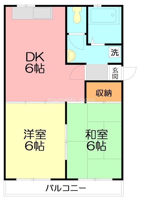 コーポ富士見台 305号室 間取り