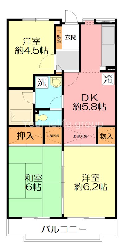 コンセール小田原東町 512号室 間取り