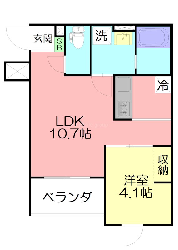 伊勢原市伊勢原３丁目新築マンション 305号室 間取り