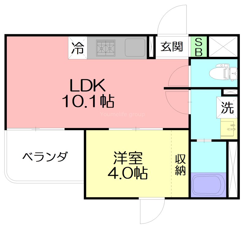 伊勢原市伊勢原3丁目新築マンション 201号室 間取り