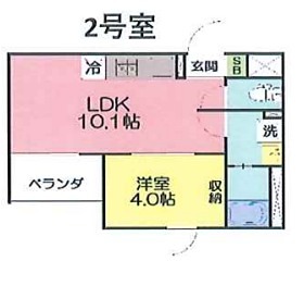 （仮称）伊勢原-川口様計画 202号室 間取り
