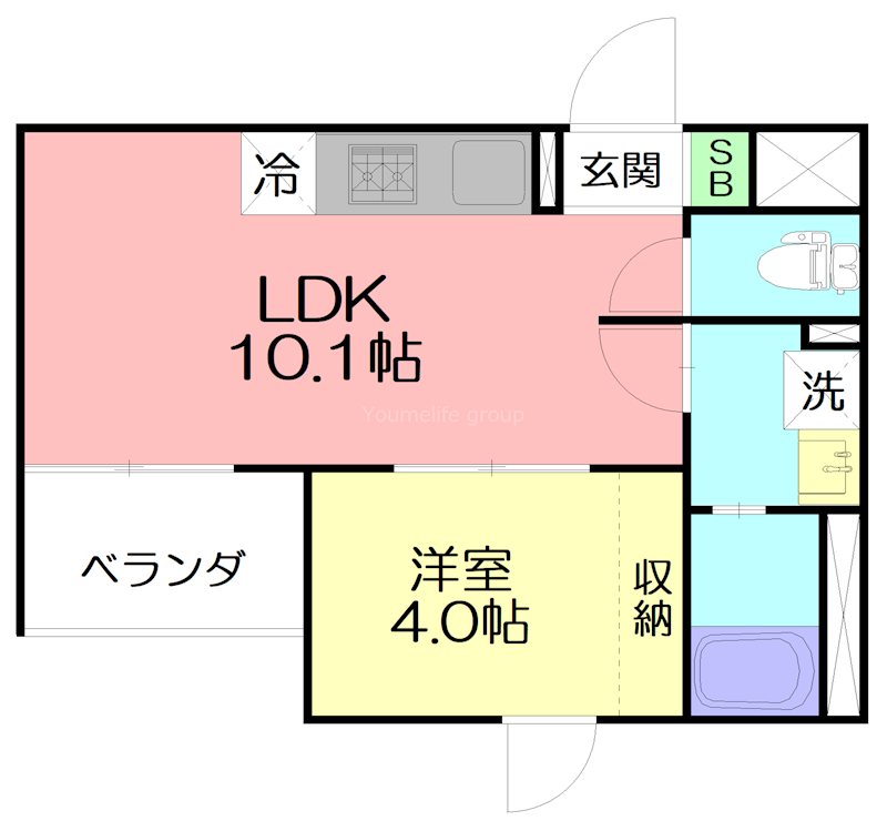 伊勢原市伊勢原3丁目新築マンション 202号室 間取り