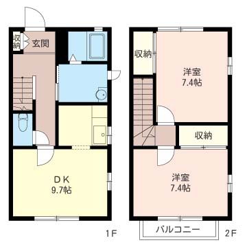 サニーテラスイシイ　Ｃ 101号室 間取り