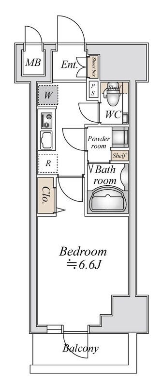 小田急伊勢原駅前マンション 709号室 間取り