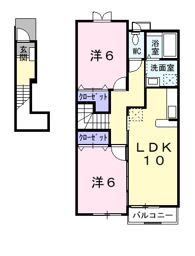 ソフィア 202号室 間取り