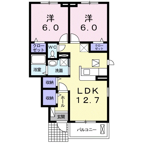 ミニョンハウス 102号室 間取り