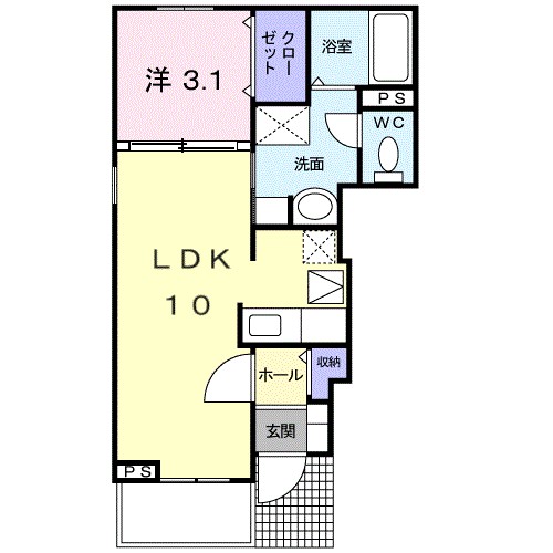 エテルノカーサ 101号室 間取り