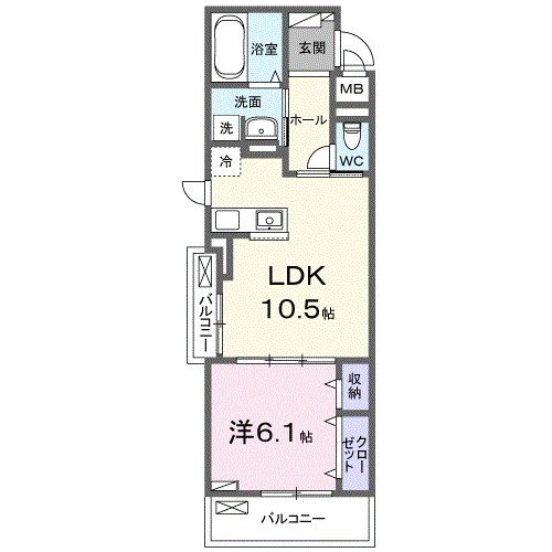 サンリット 304号室 間取り
