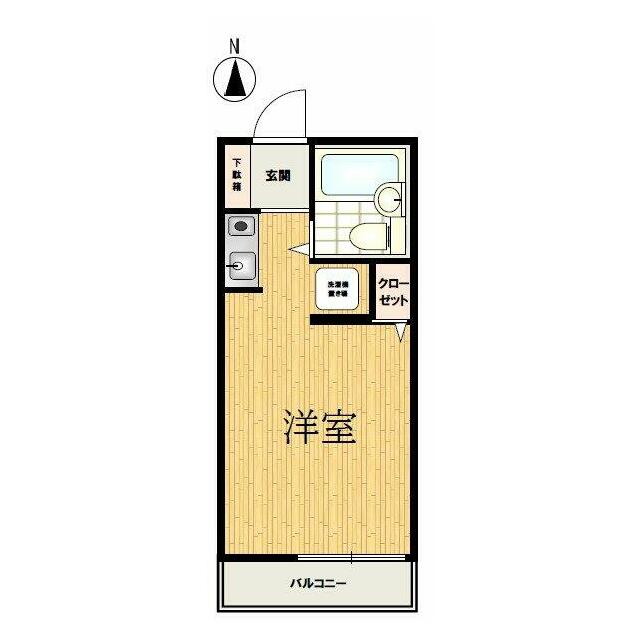 エクセルハイツコジマ 104号室 間取り