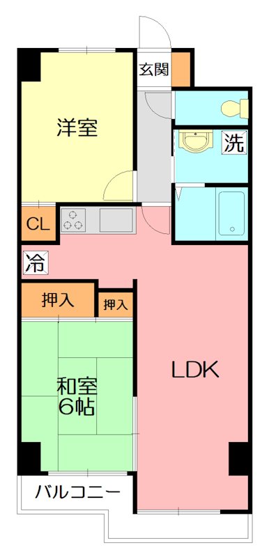 エスポアールYAZAWA 202号室 間取り